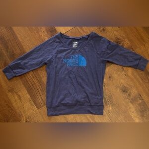 The north face Womens 3/4 sleeve boat neck shirt Sz large classic fit